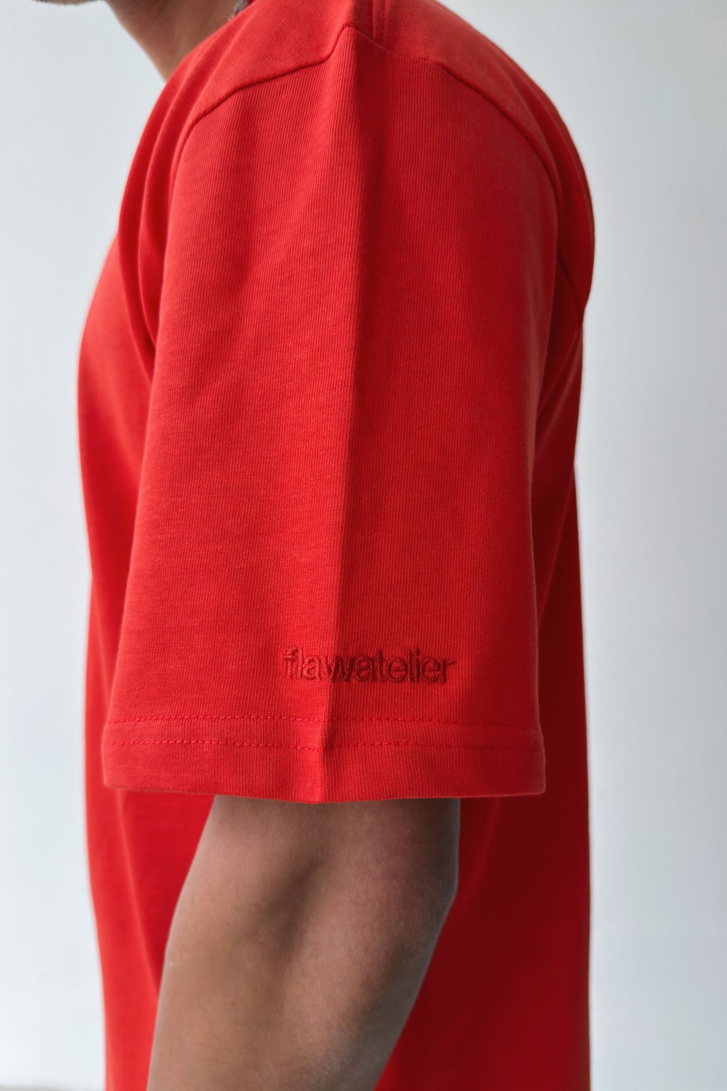 Basic Oversize Fit Red T-shirt
