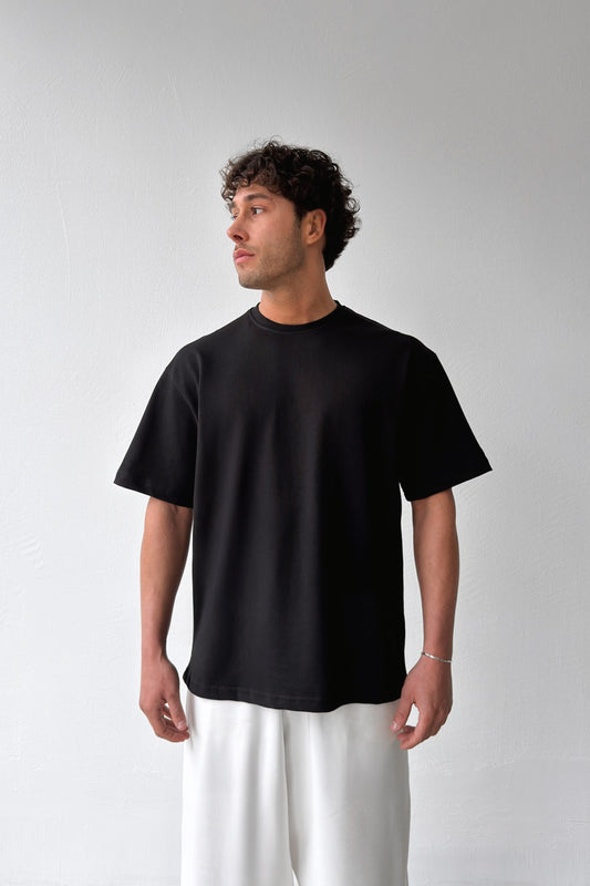 Basic Oversize Fit Black T-shirt
