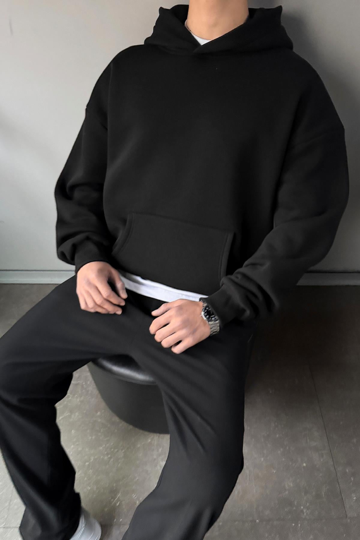 Basic Oversize Hoodie Black