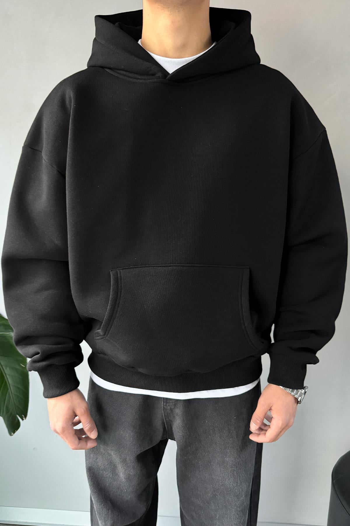 Basic Oversize Hoodie Black