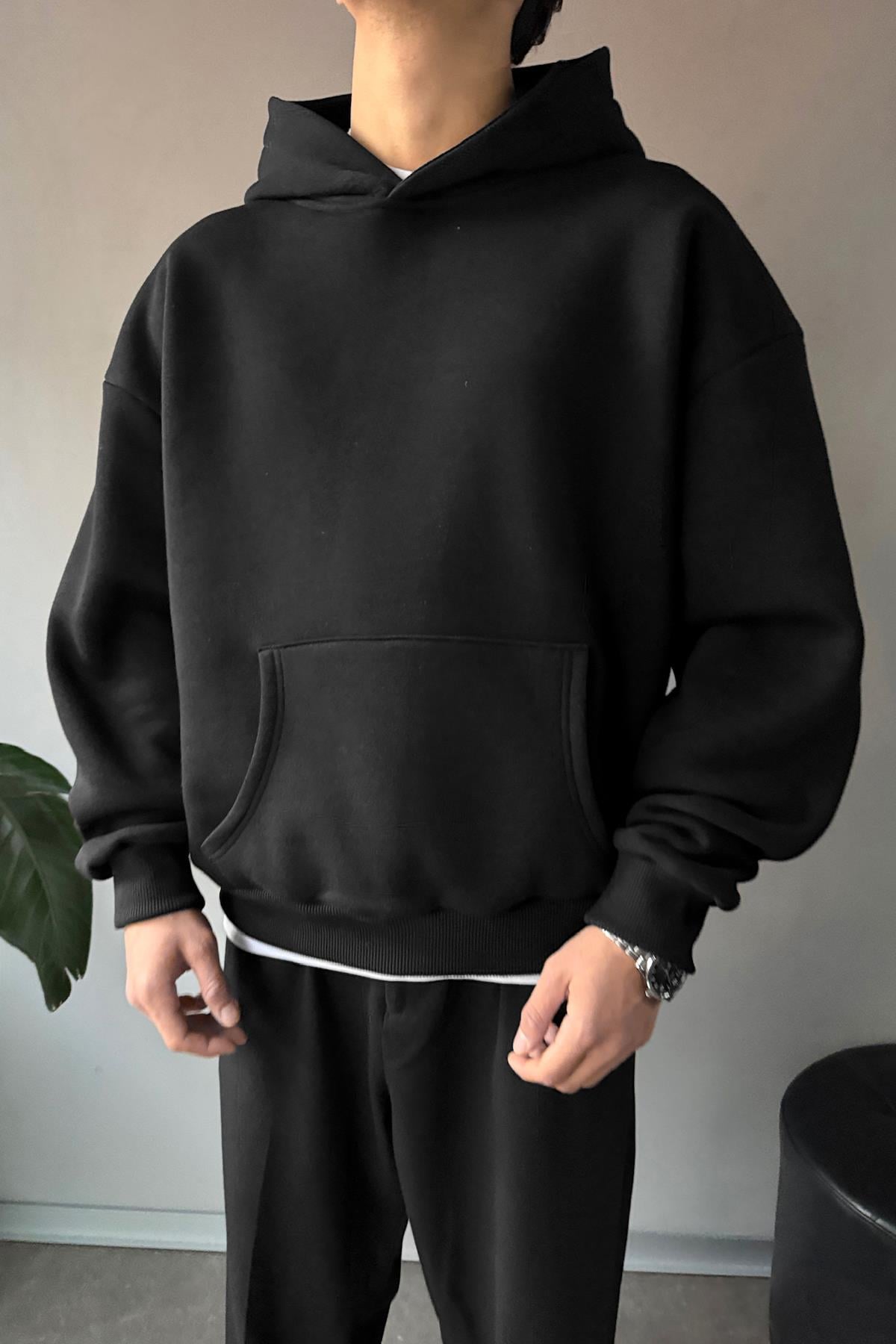 Basic Oversize Hoodie Black