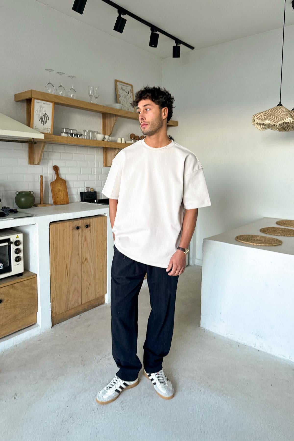 Basic Oversize T-Shirt, Stone Color
