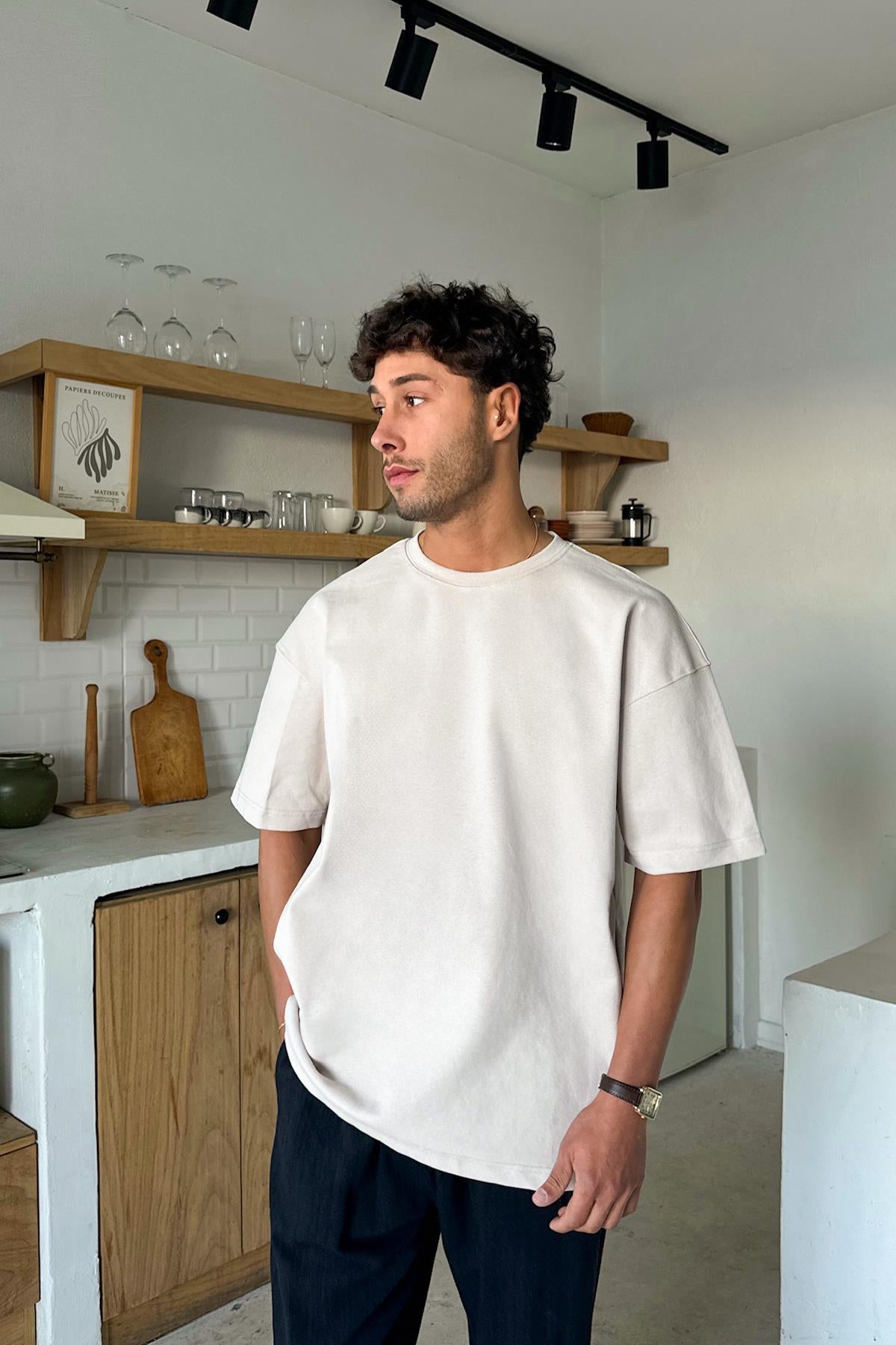 Basic Oversize T-Shirt, Stone Color