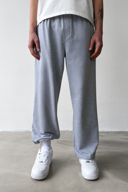 Basic Paça Stopper Grey Melange Sweatpants
