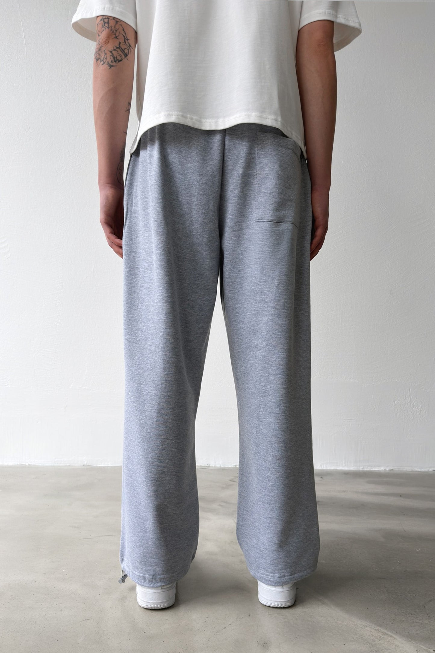 Basic Paça Stopper Grey Melange Sweatpants