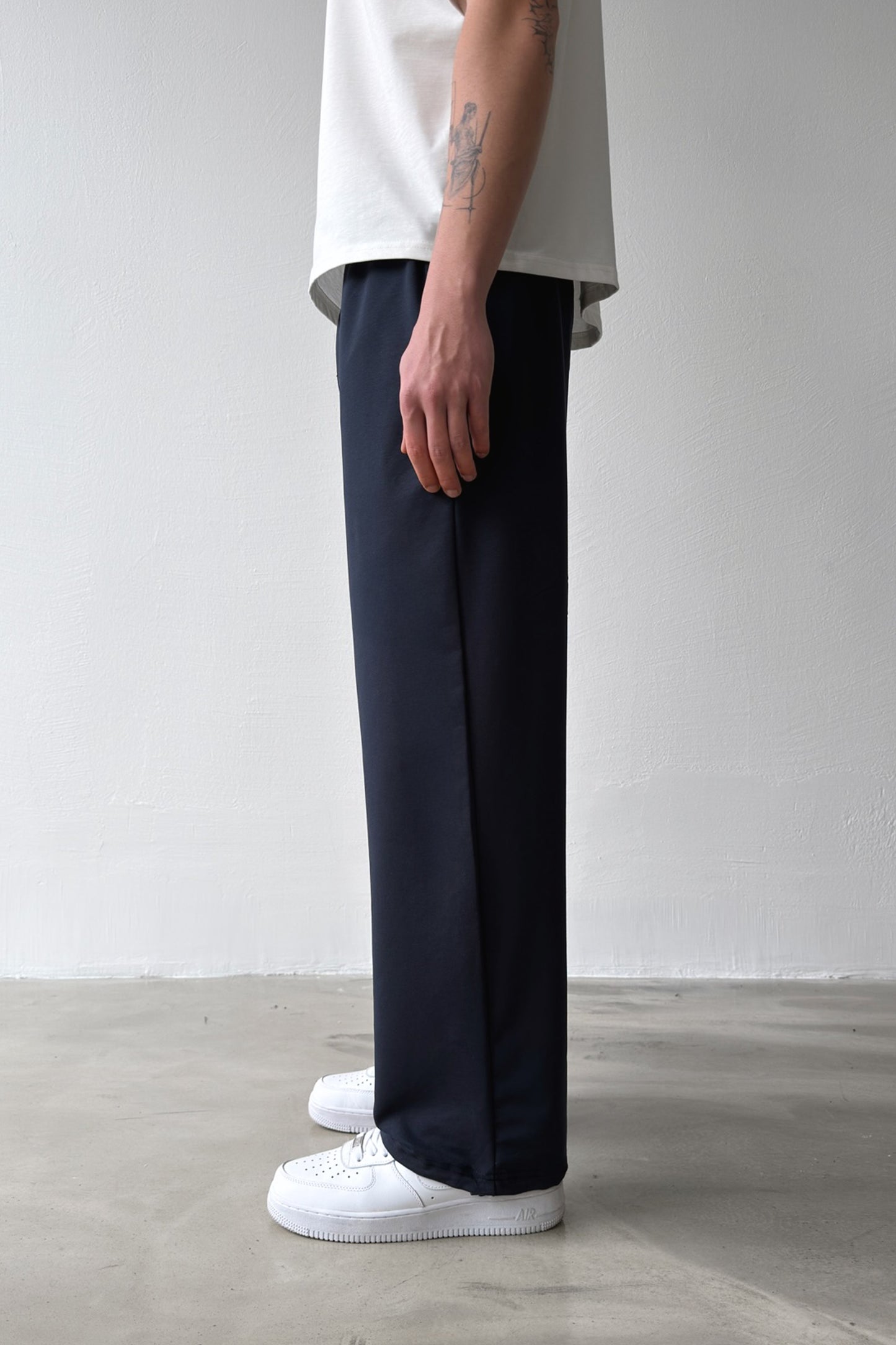 Basic Paça Stopper Navy Blue Sweatpants
