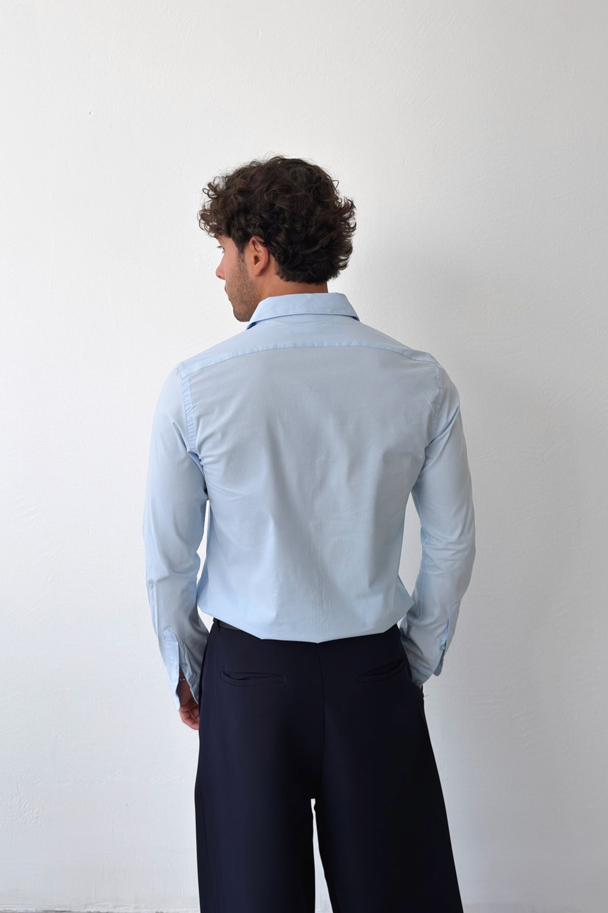 Basic Poplin Shirt Blue