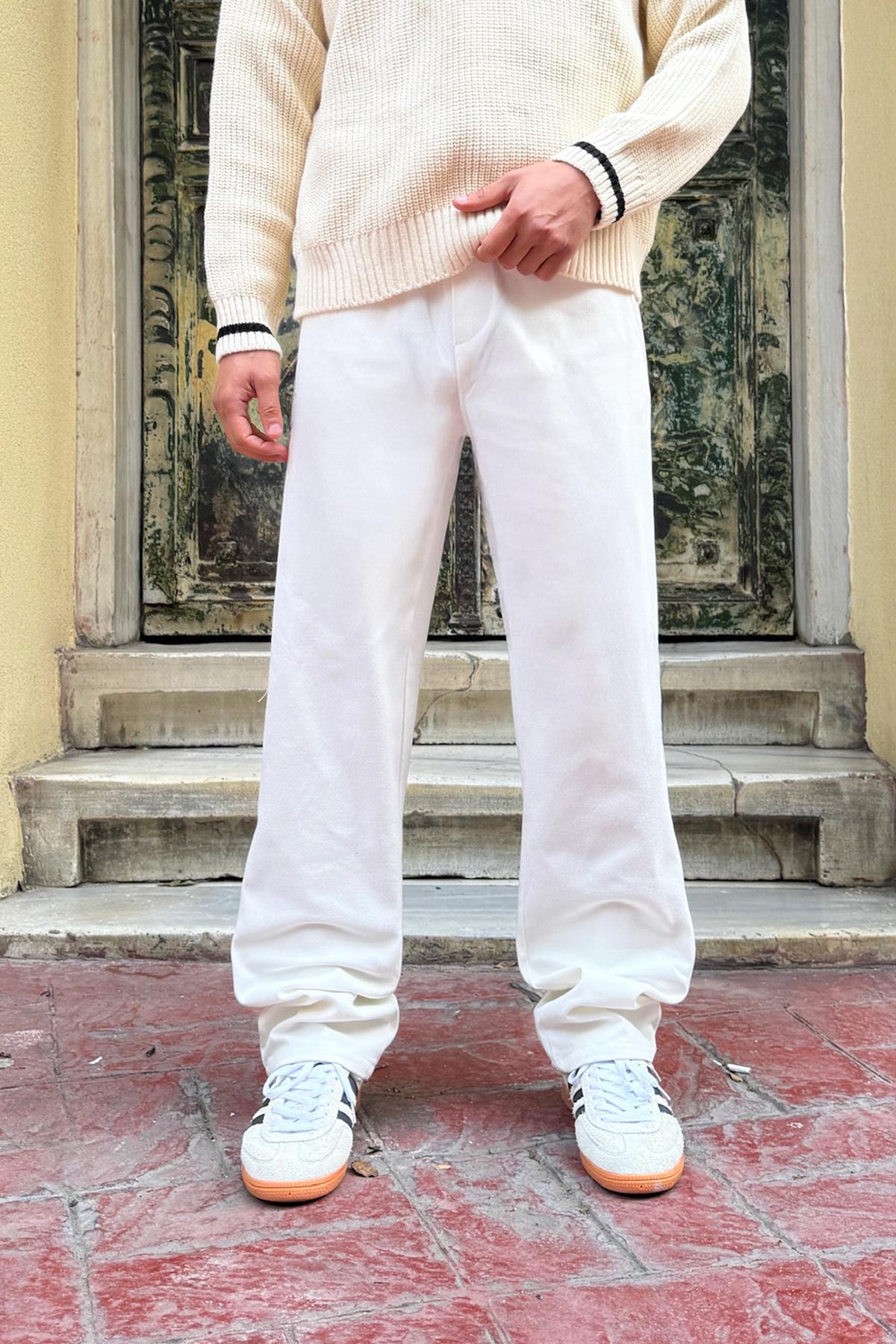 Basic Regular Gabardine Trousers