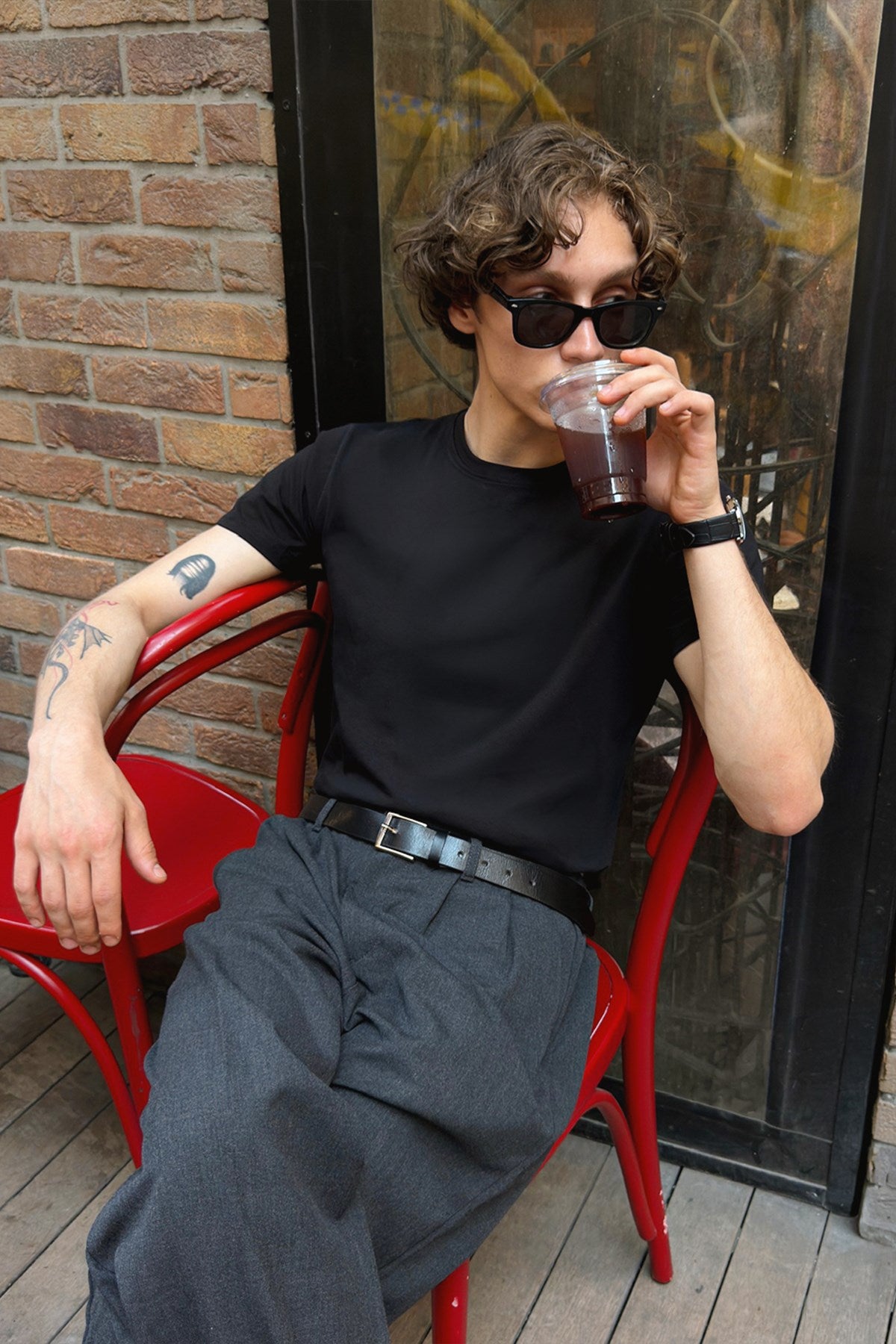 Basic Slim Fit Black T-shirt