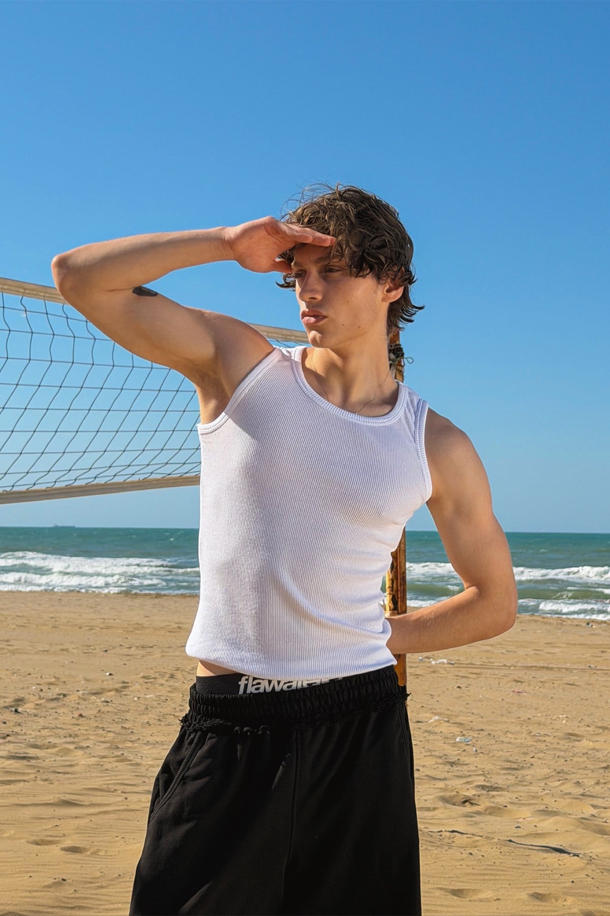 Basic Tank Top White Athletic Shirt