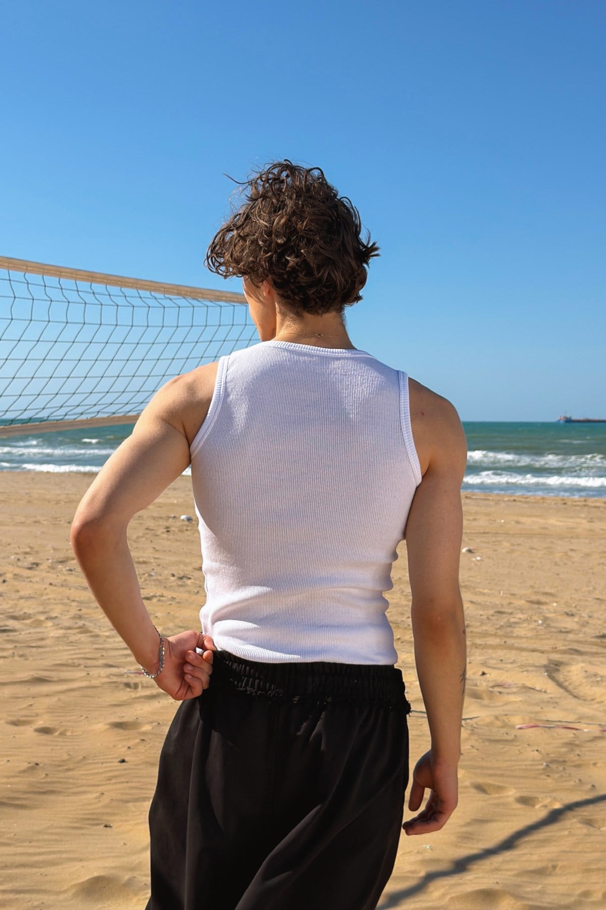 Basic Tank Top White Athletic Shirt