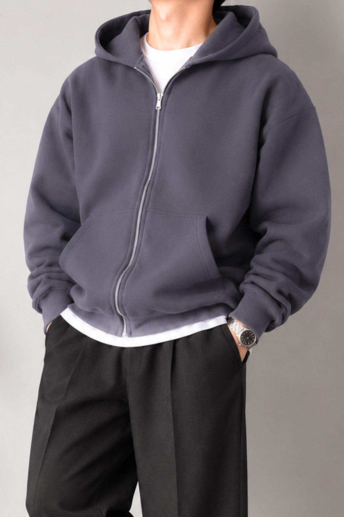 Basic Zip Hoodie