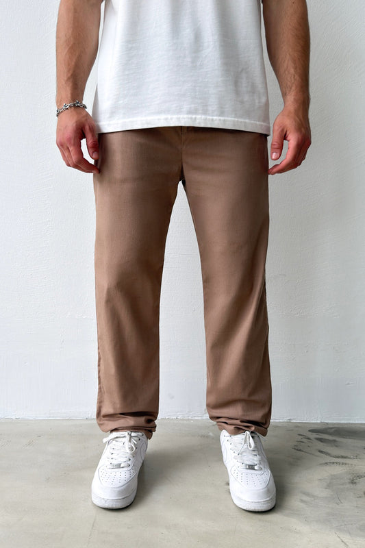 Linen Trousers with Elastic Waistband