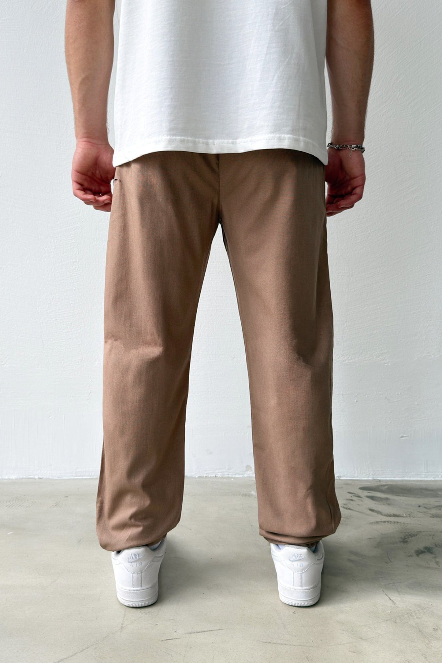 Linen Trousers with Elastic Waistband