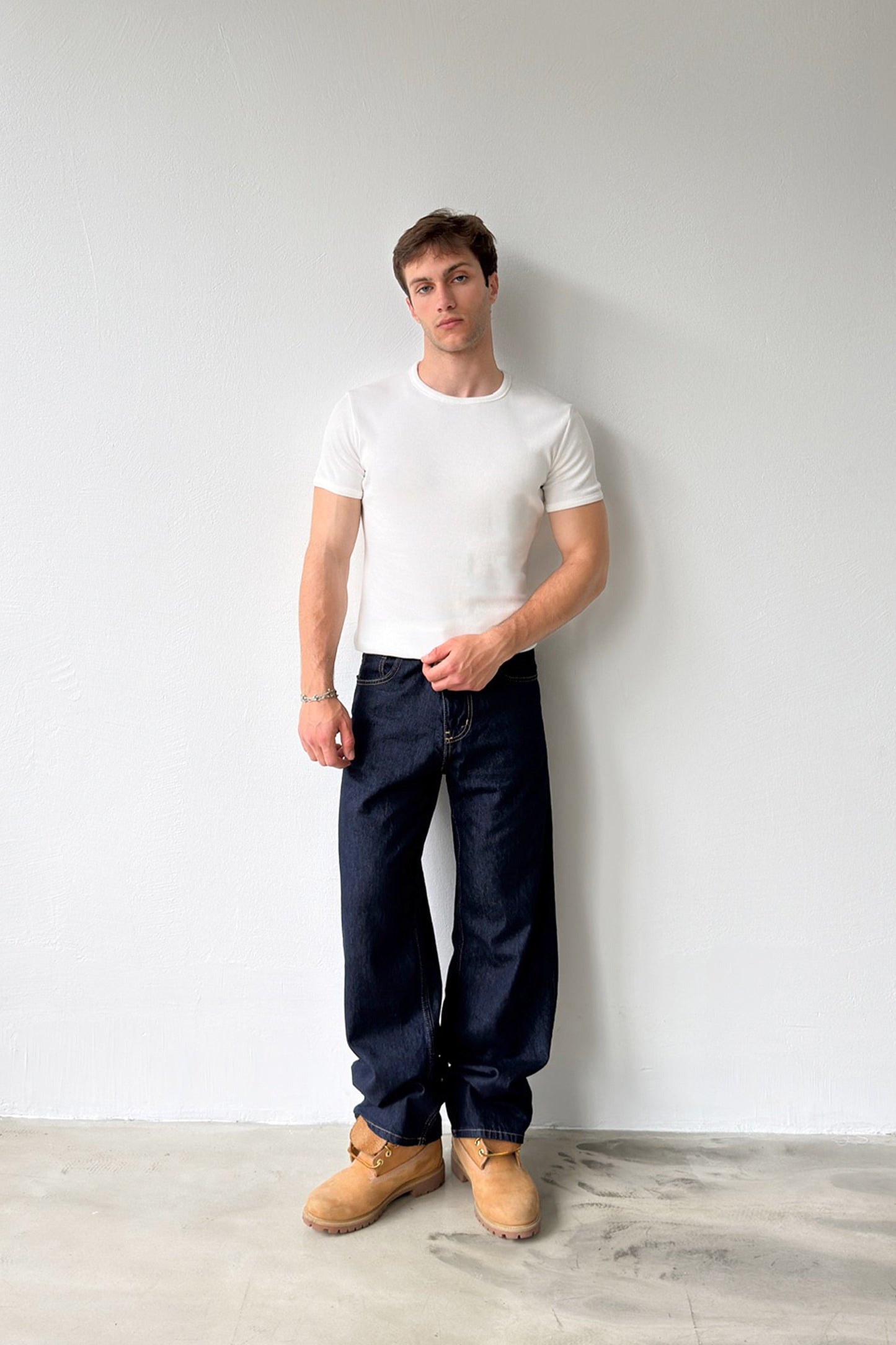 Crew Neck Ribbed T-shirt