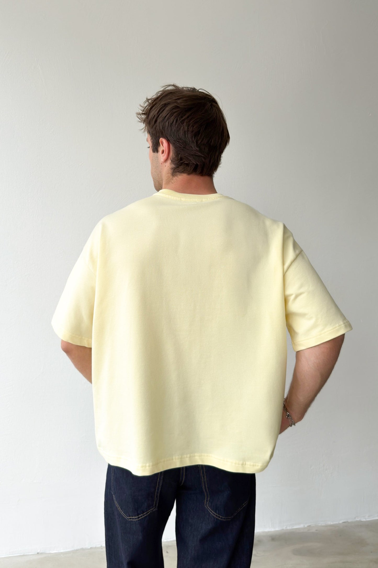 Boys Midnight Crew Printed Crop T-Shirt