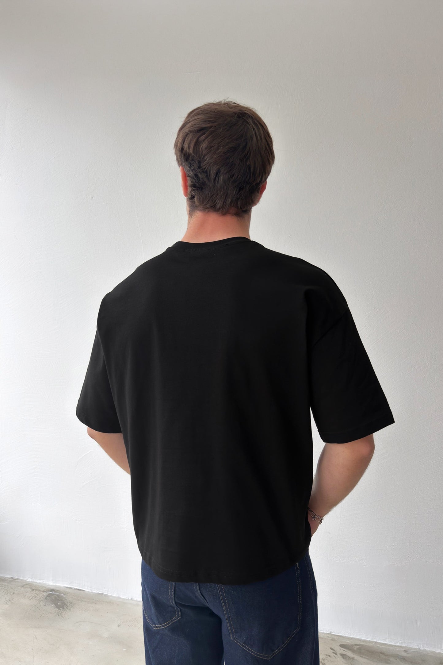 Boys Midnight Crew Printed Crop T-Shirt