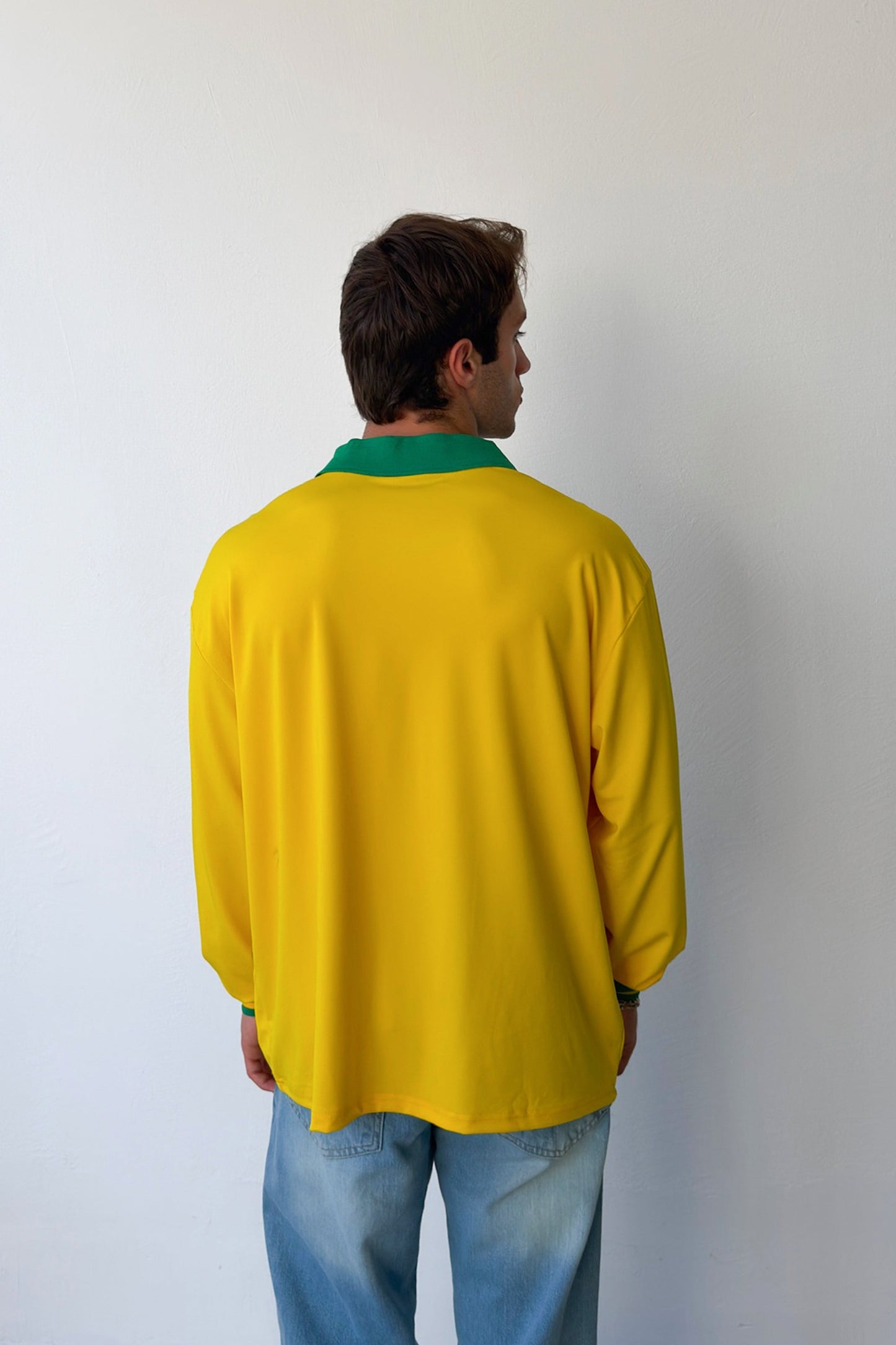 Brazil Logo Premium Oversize Long Sleeve Jersey