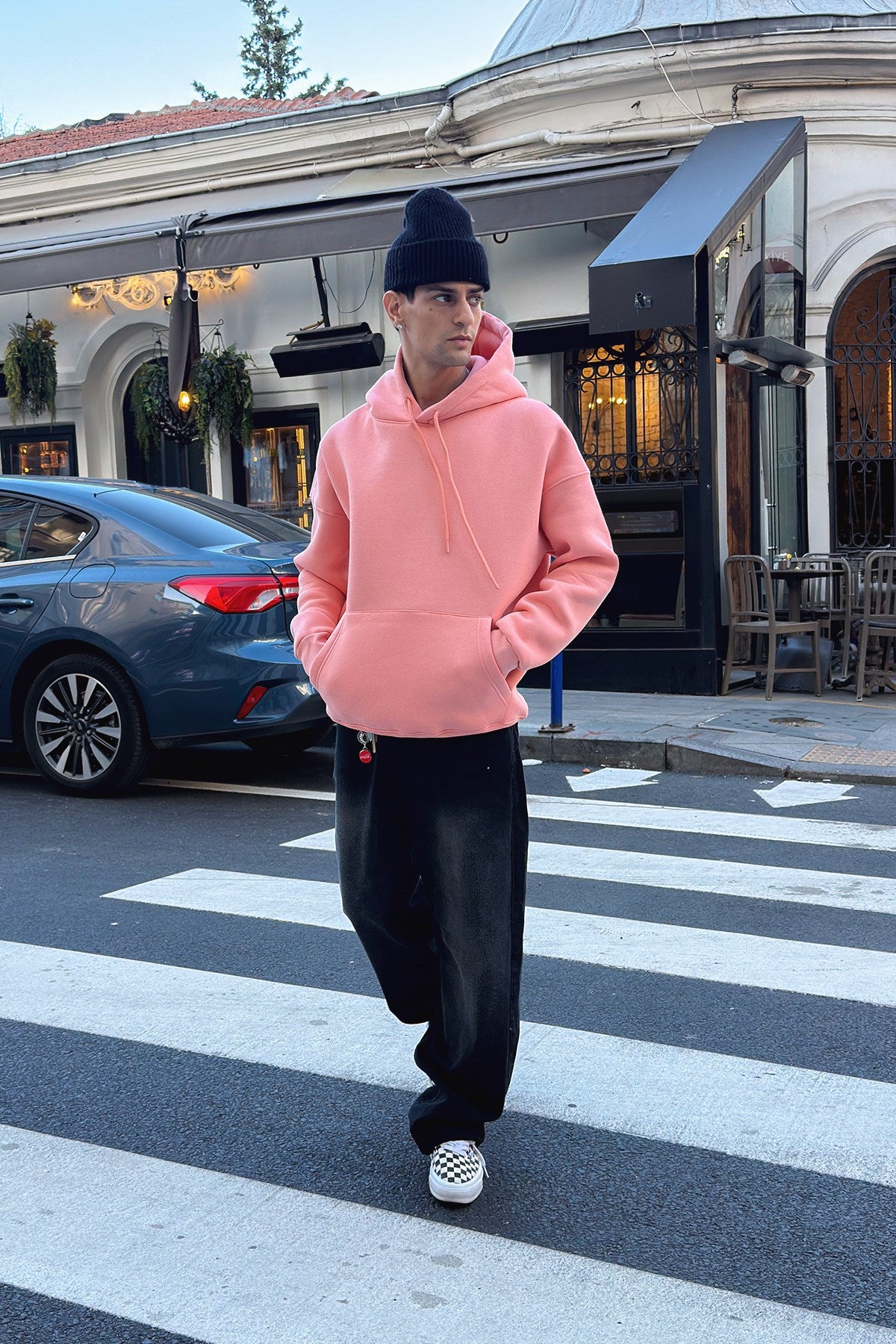 Salmon-Pink Hoodie