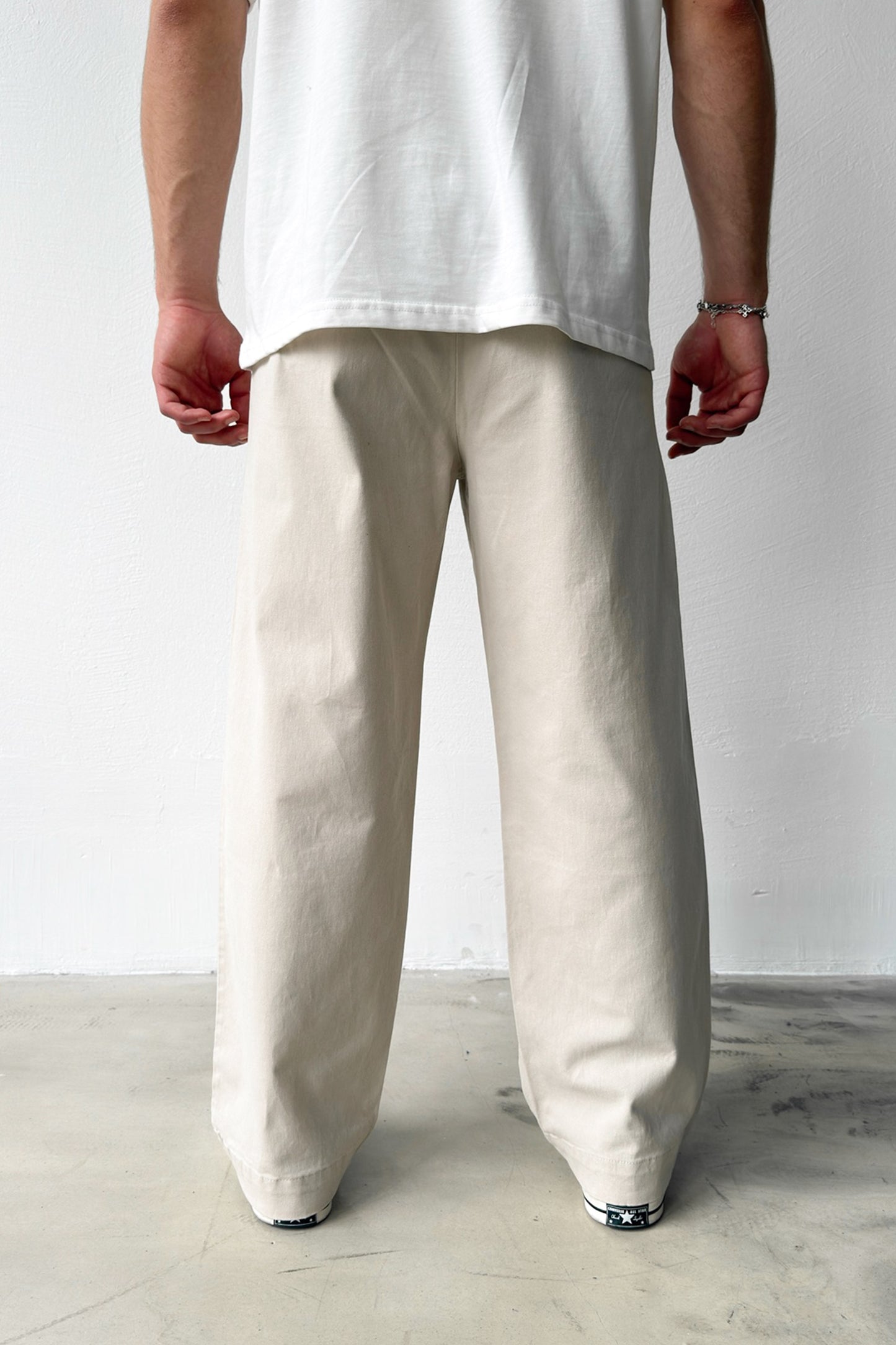 Double Pleated Boyfriend Pants