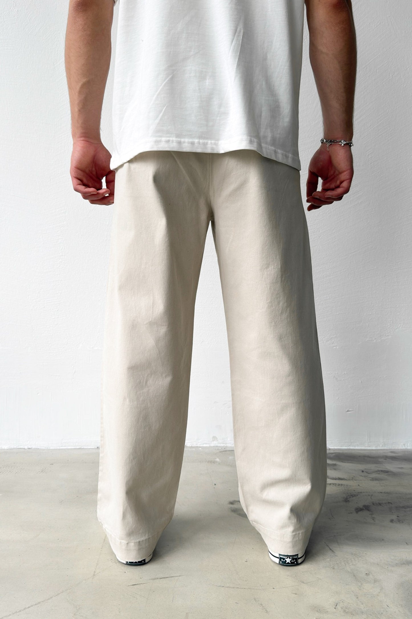 Double Pleated Boyfriend Pants