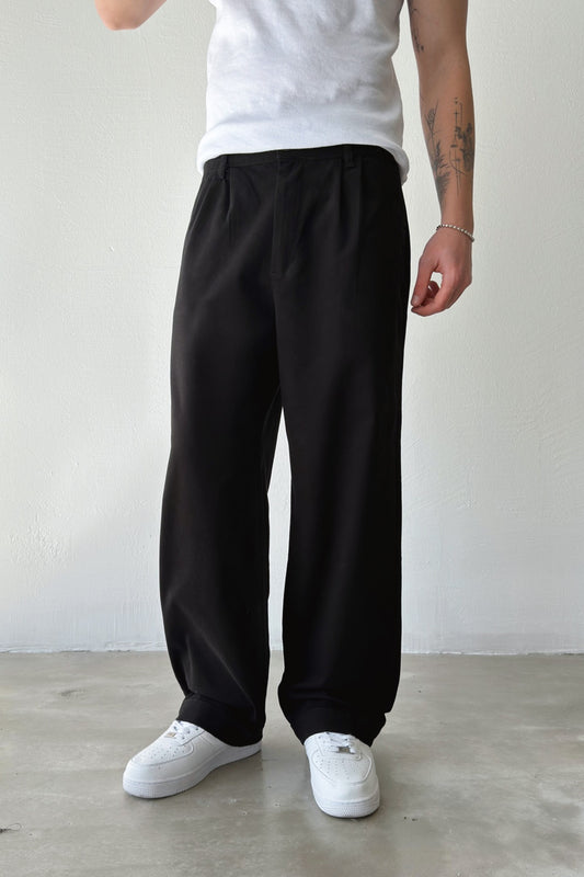 Double Pleated Boyfriend Pants