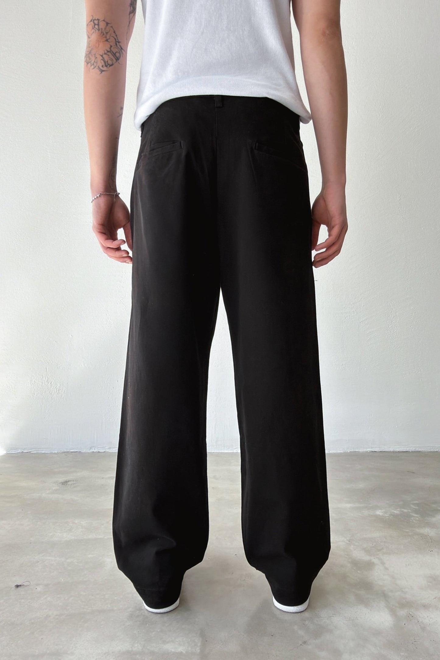 Double Pleated Boyfriend Pants