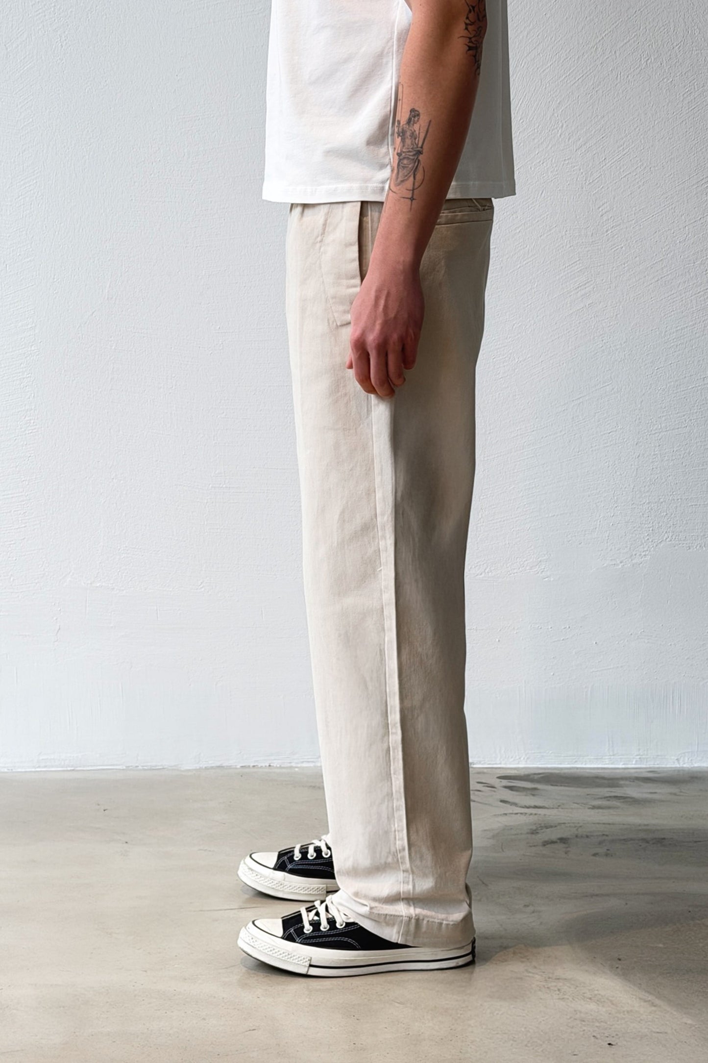 Double Pleated Boyfriend Pants