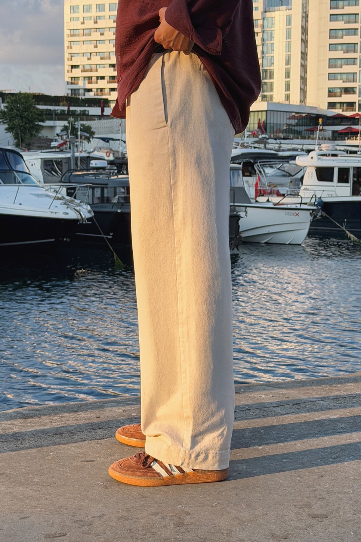 Double Pleated Boyfriend Pants
