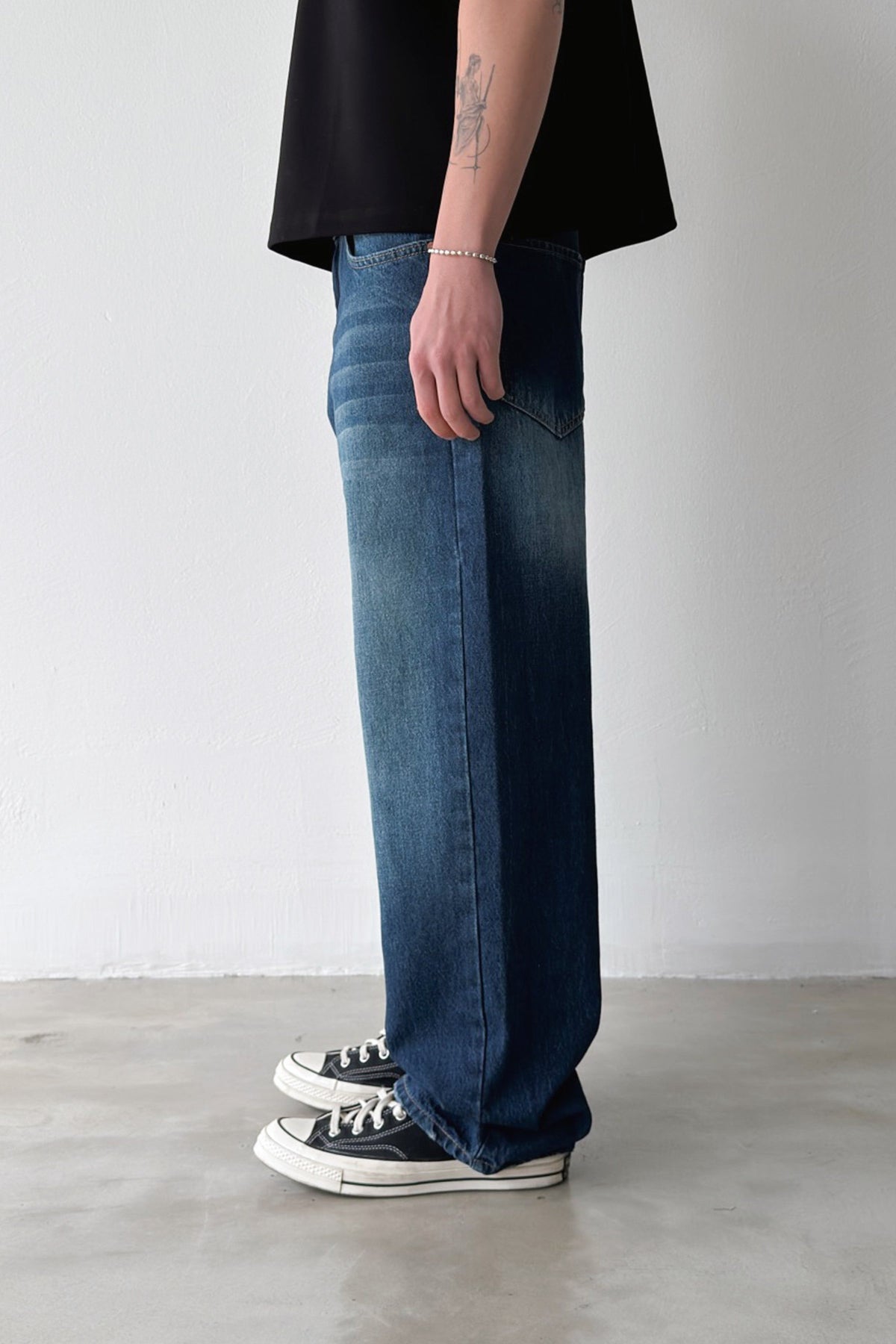 Striped Baggy Jeans
