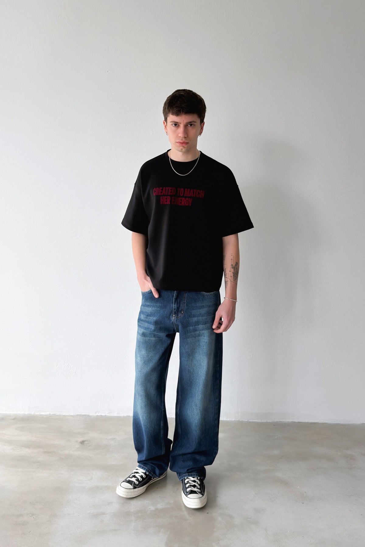 Striped Baggy Jeans