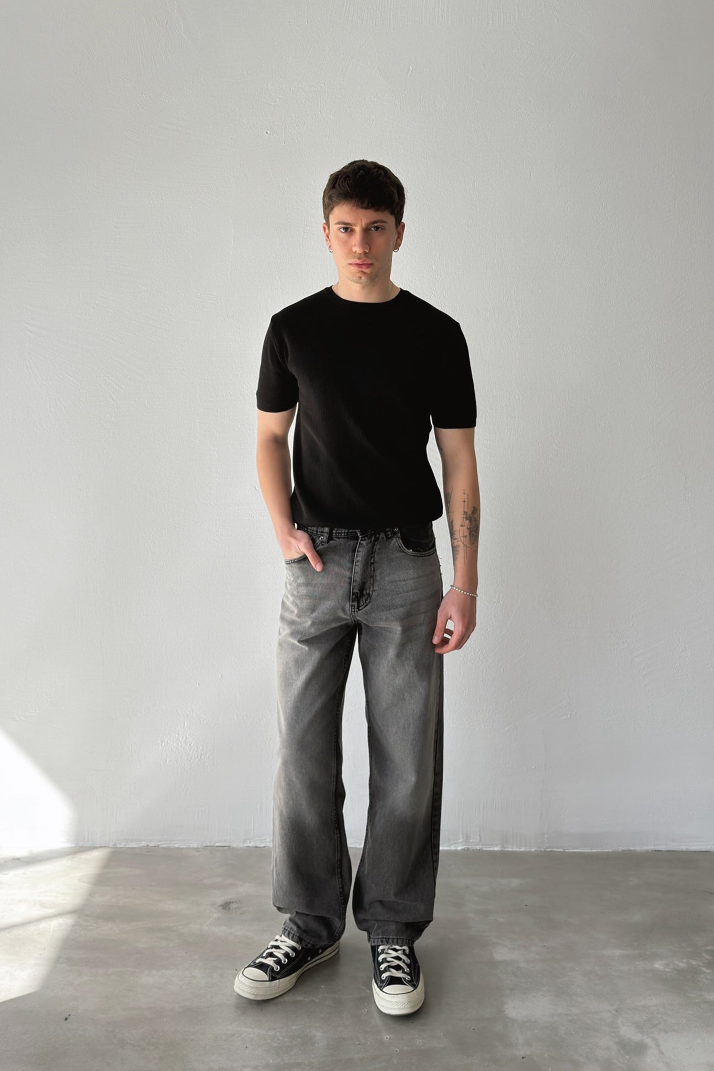 Striped Regular Jeans