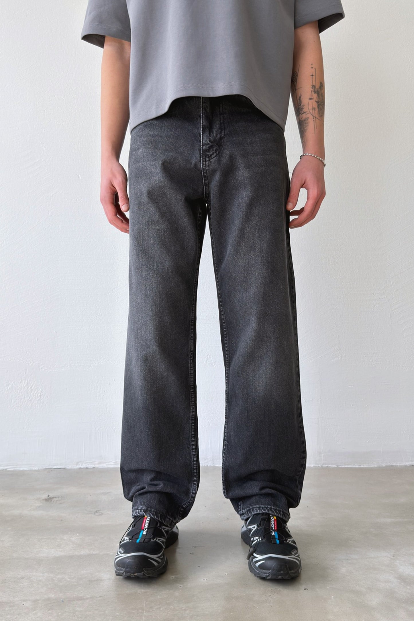 Striped Regular Jeans