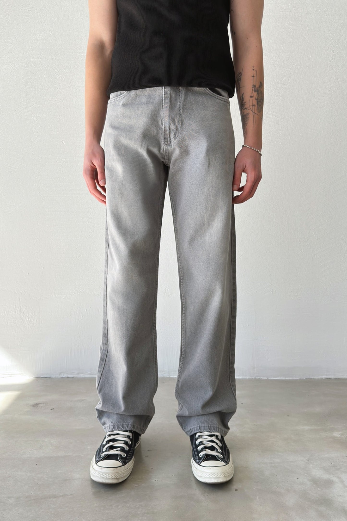 Striped Regular Jeans