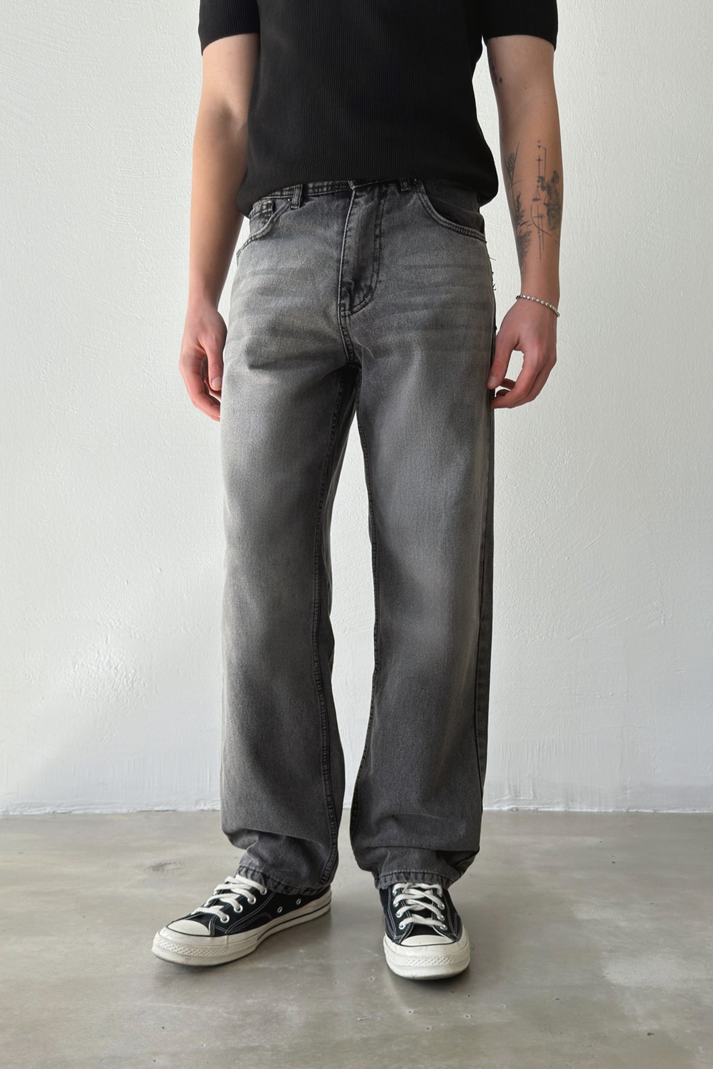 Striped Regular Jeans