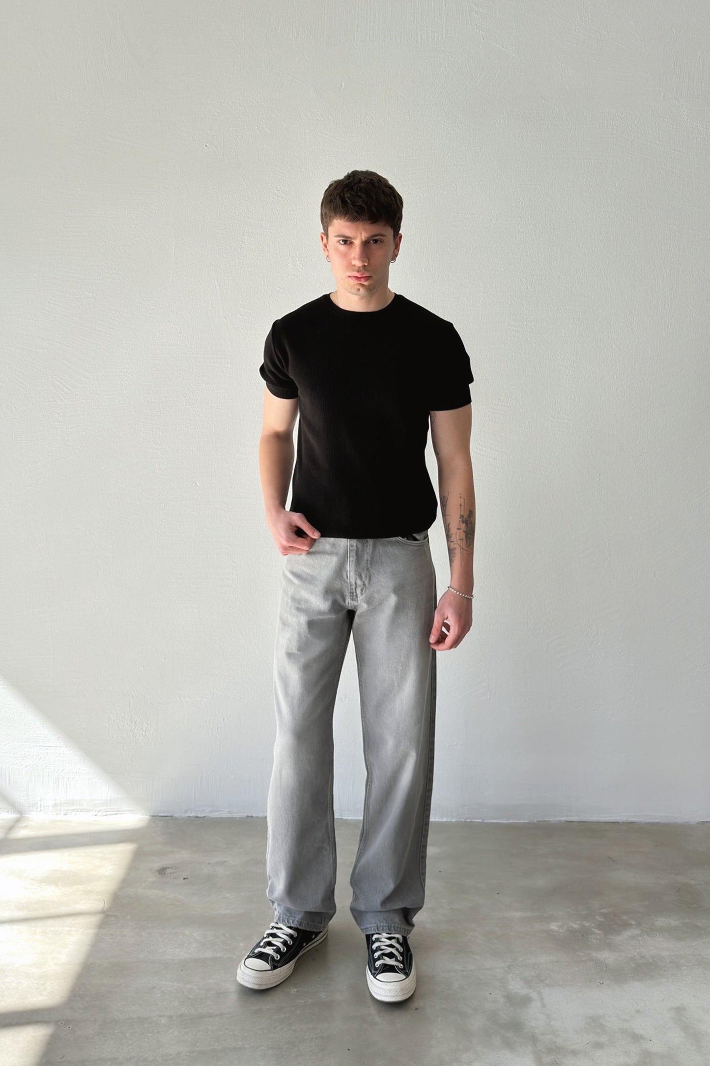 Striped Regular Jeans