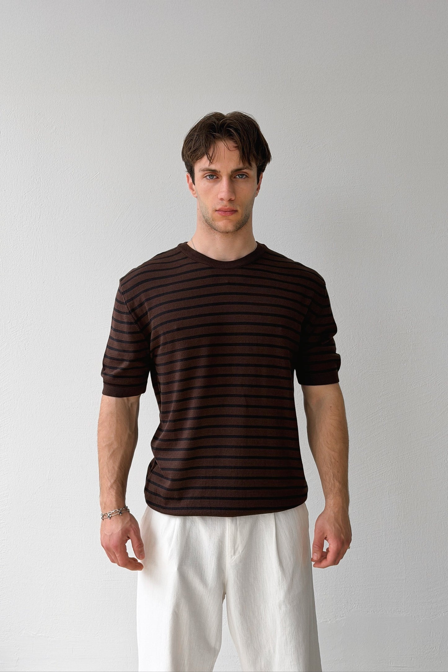Striped Knit T-shirt