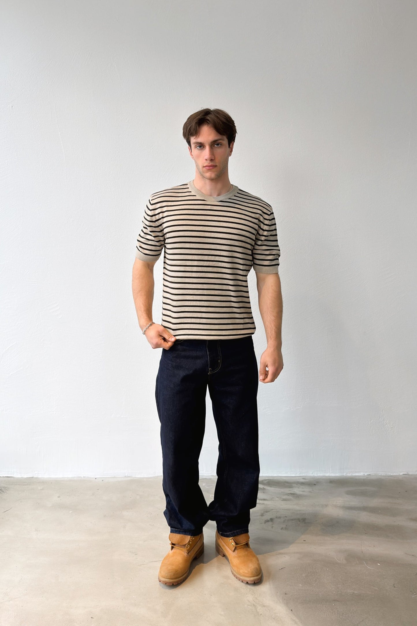 Striped Knit T-shirt