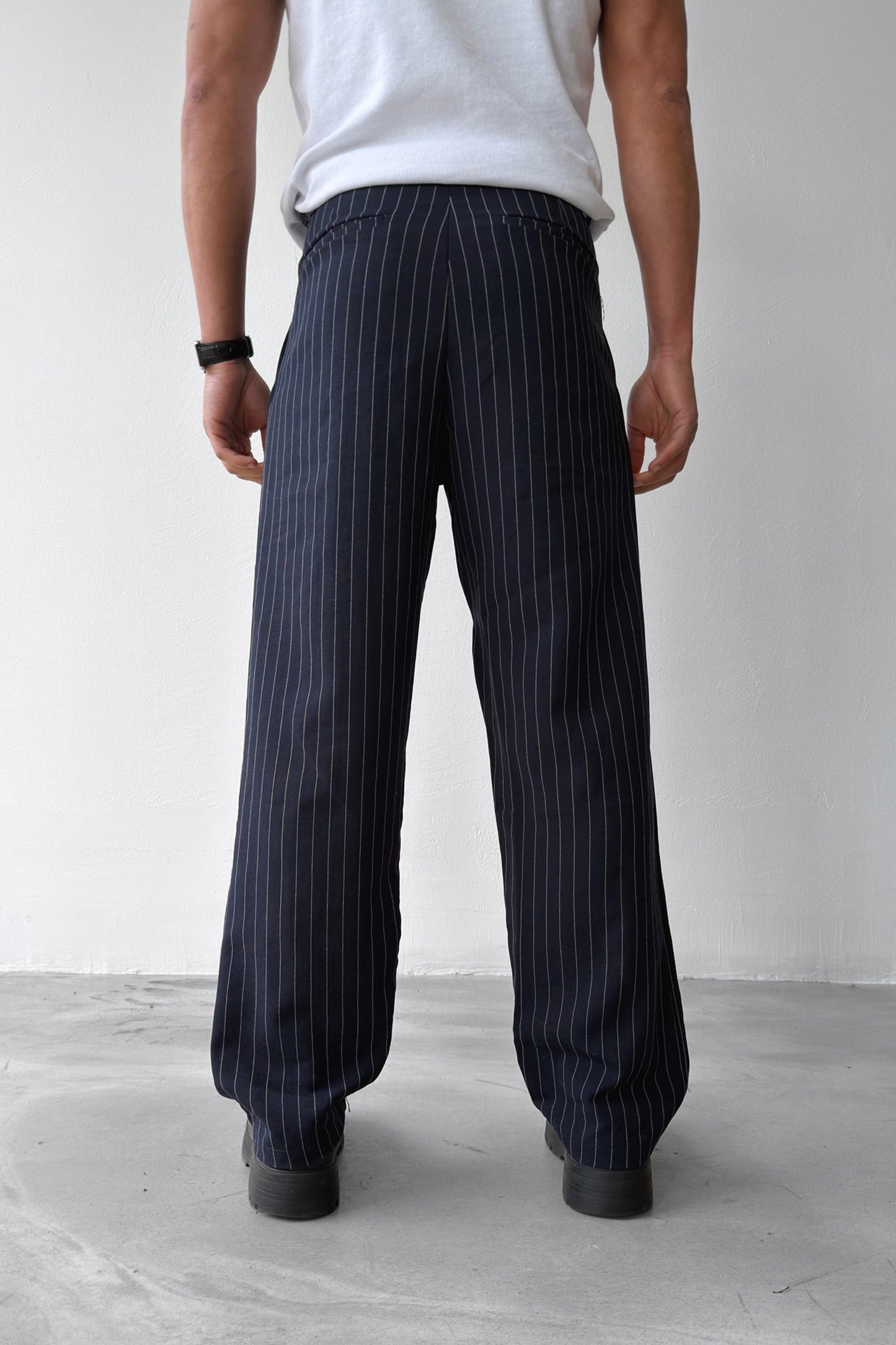 Striped Vintage Fabric Trousers