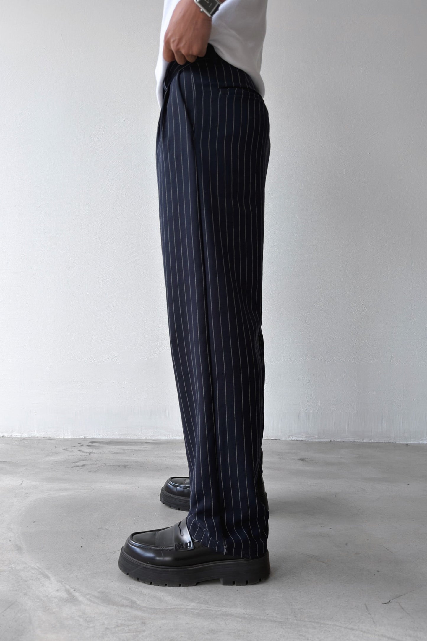 Striped Vintage Fabric Trousers