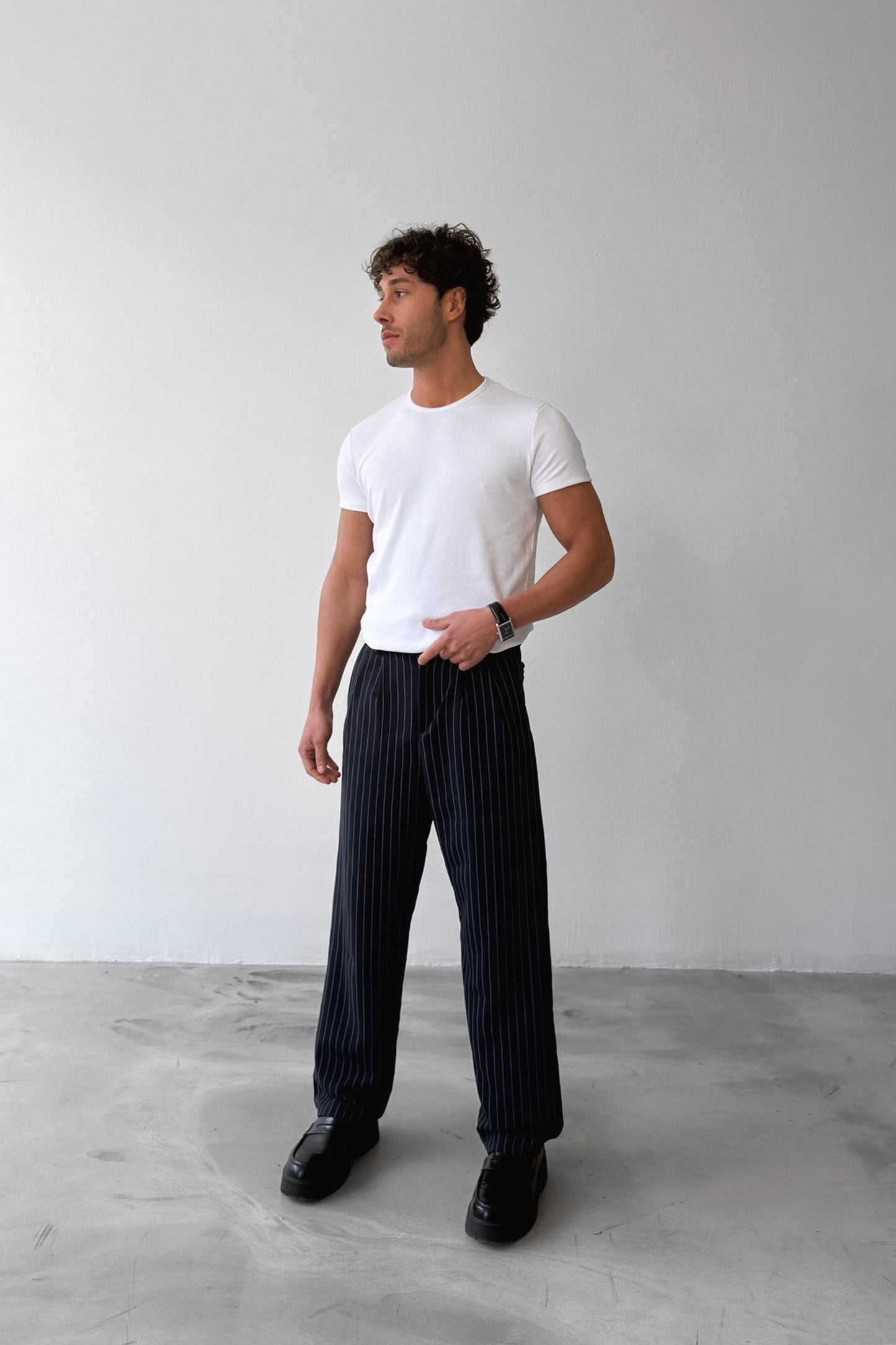 Striped Vintage Fabric Trousers