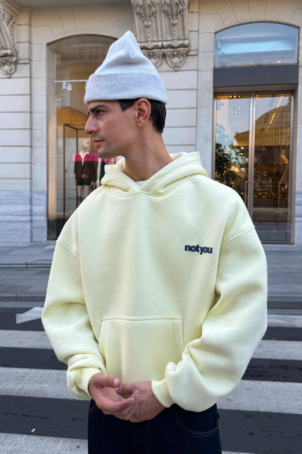 Deadpan Butter Yellow Hoodie