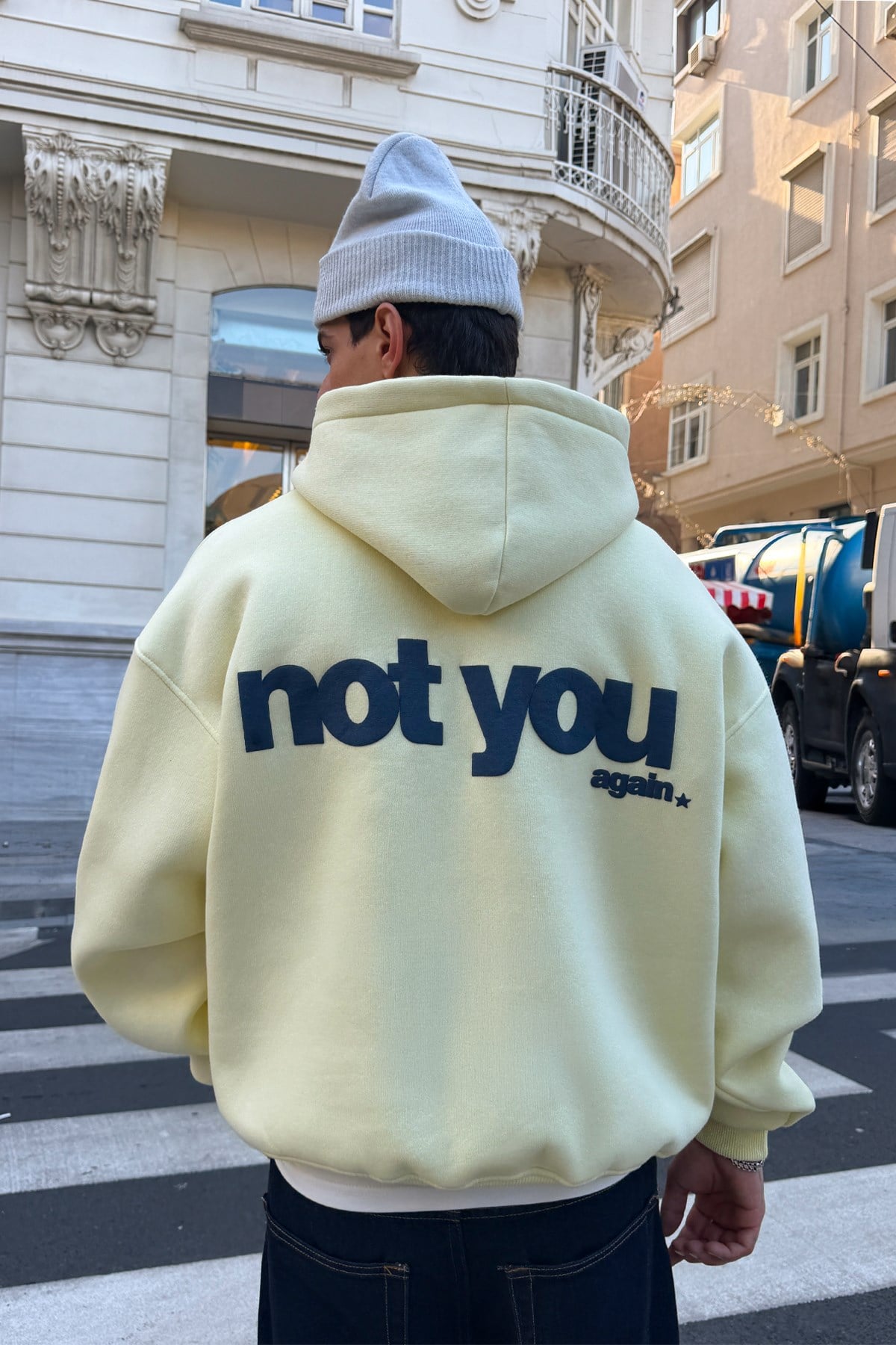 Deadpan Butter Yellow Hoodie
