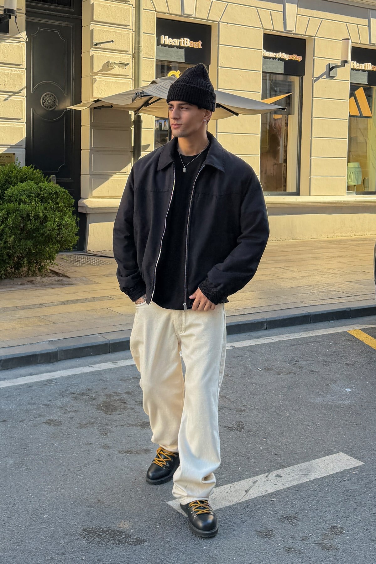90's Black Bomber Jacket