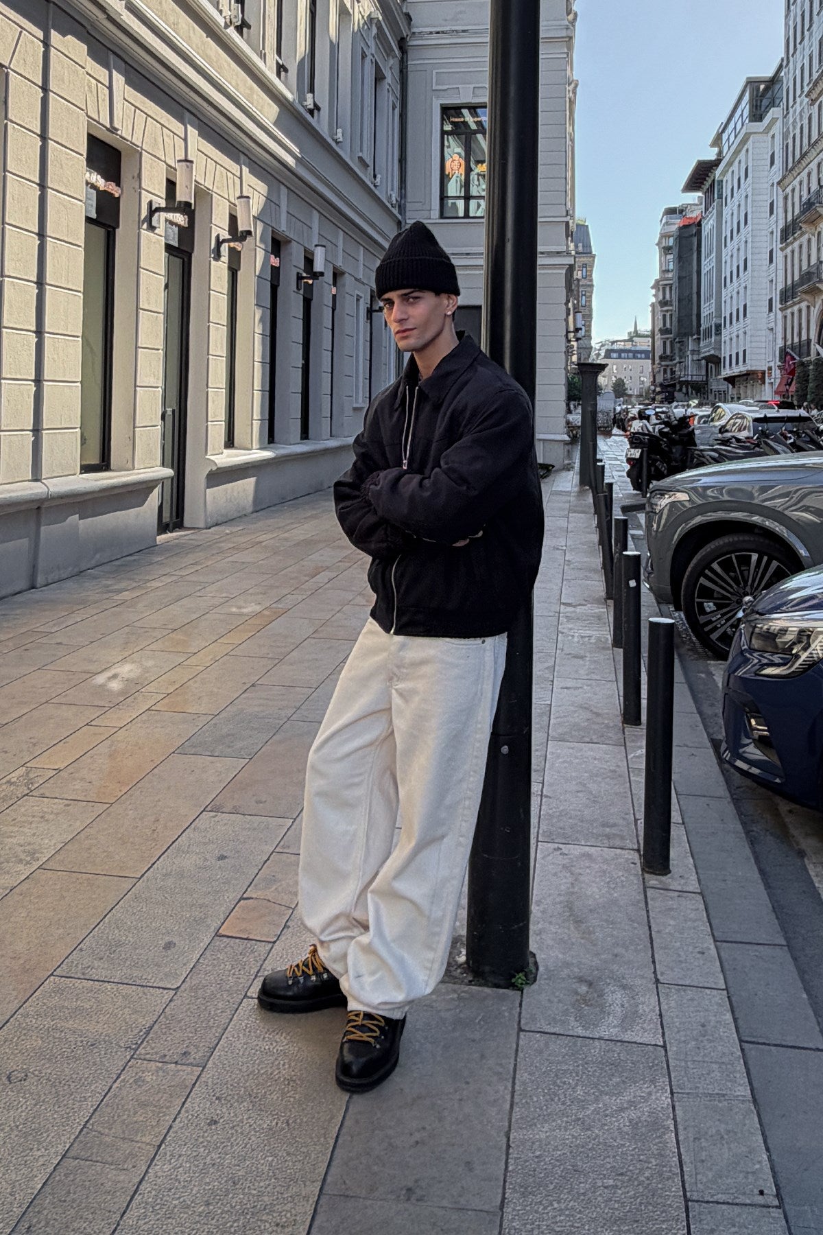 90's Black Bomber Jacket