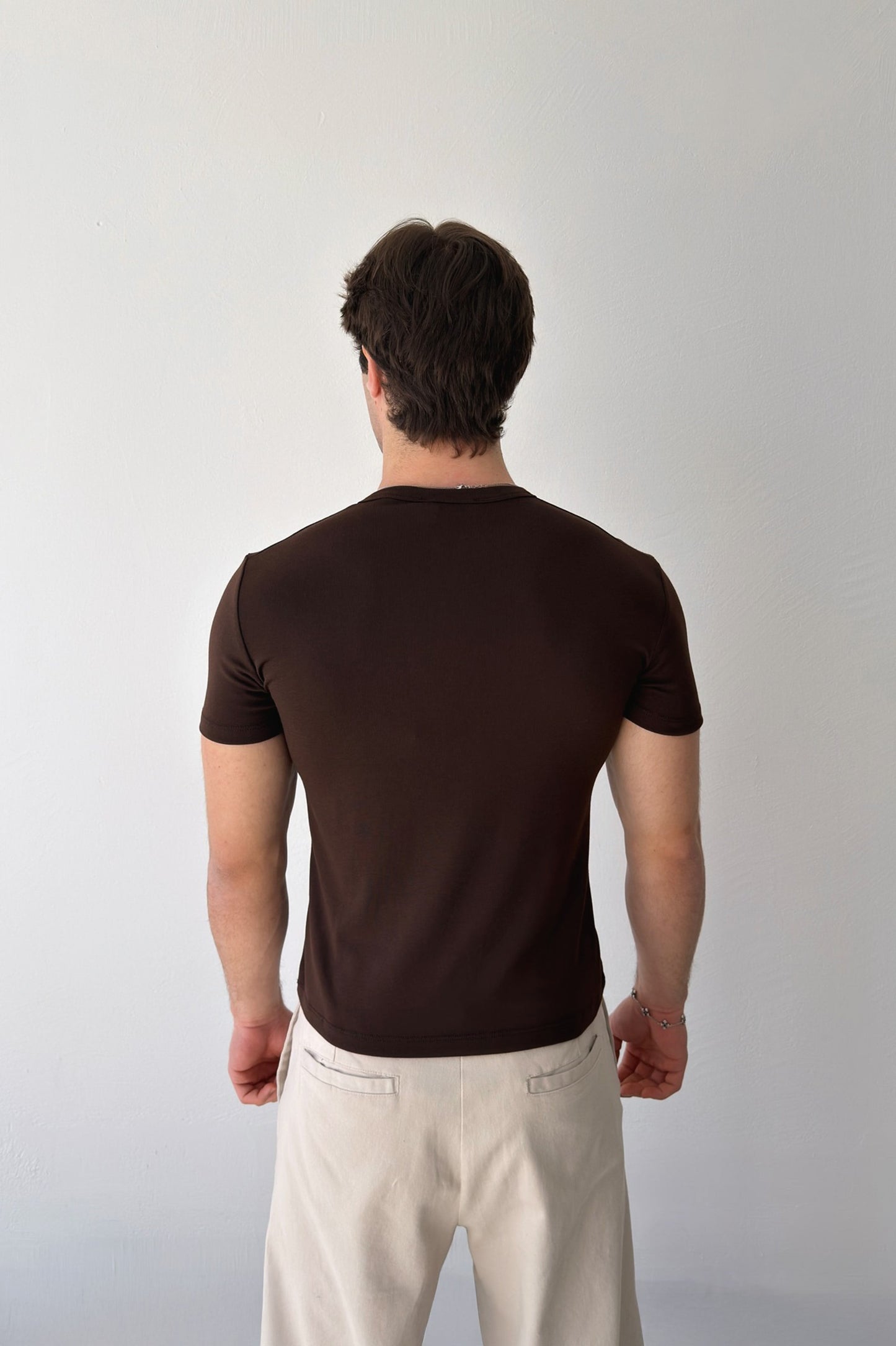 Buttoned Basic T-shirt