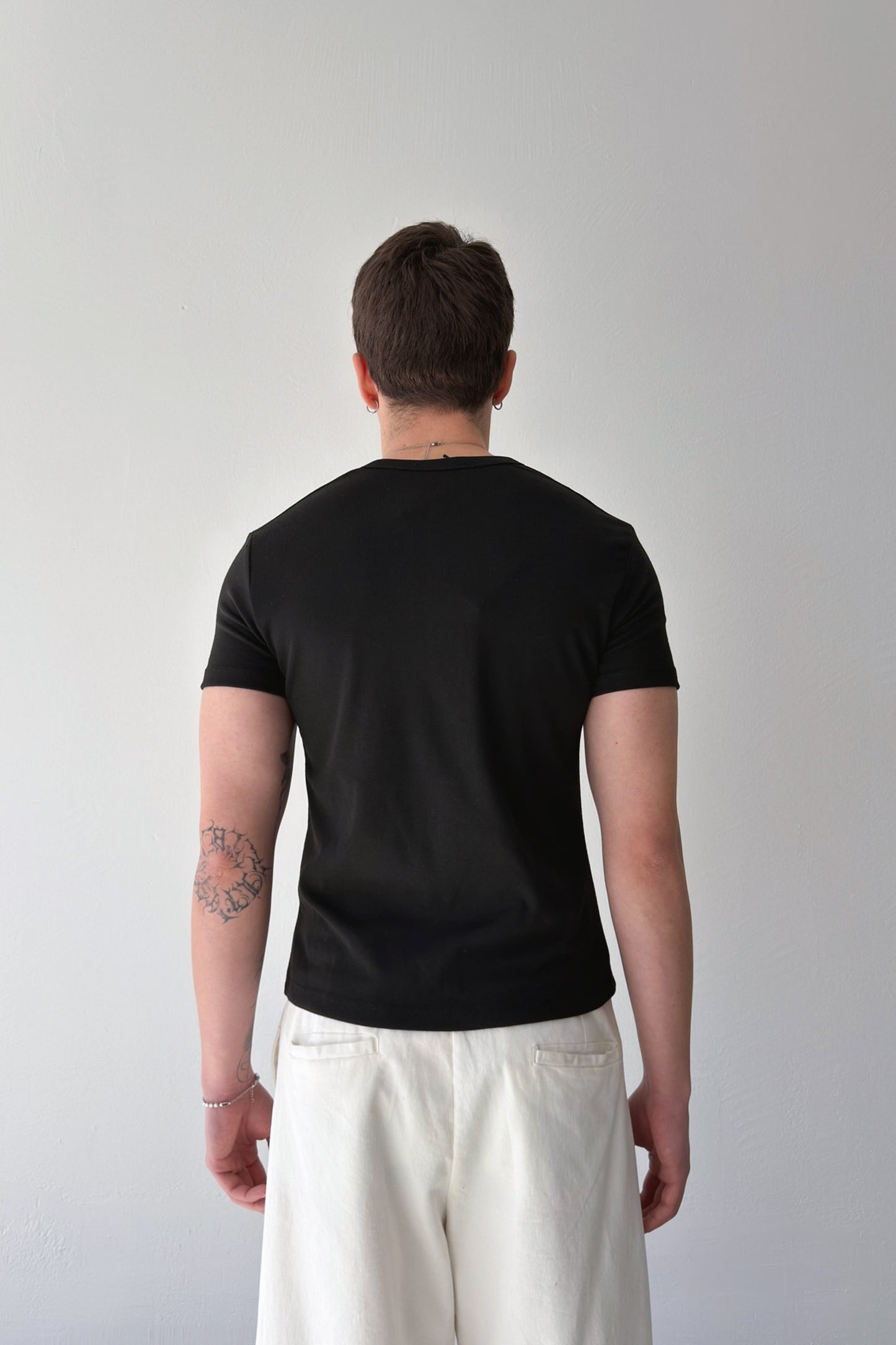Buttoned Basic T-shirt