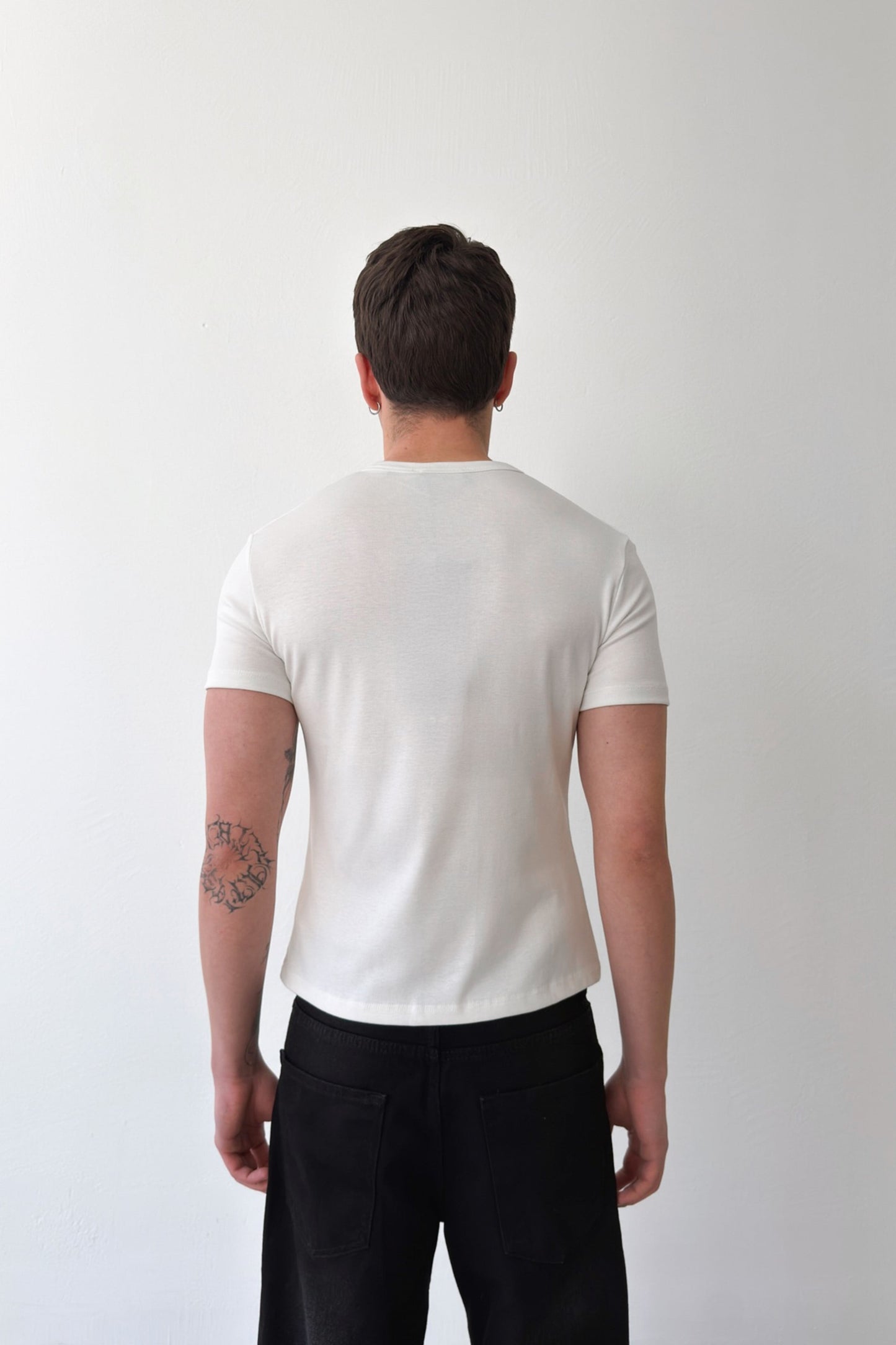Buttoned Basic T-shirt