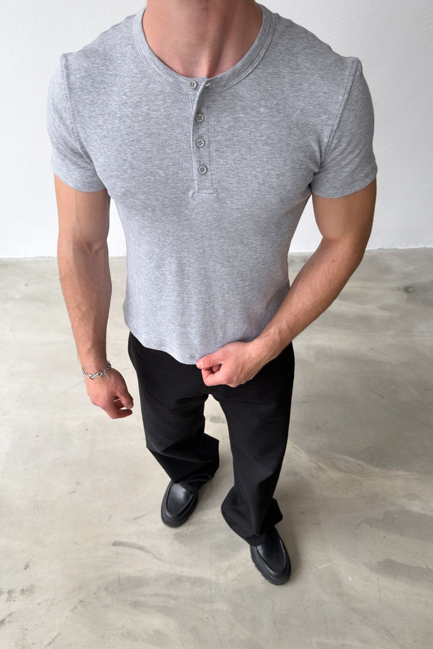 Buttoned Corduroy T-shirt