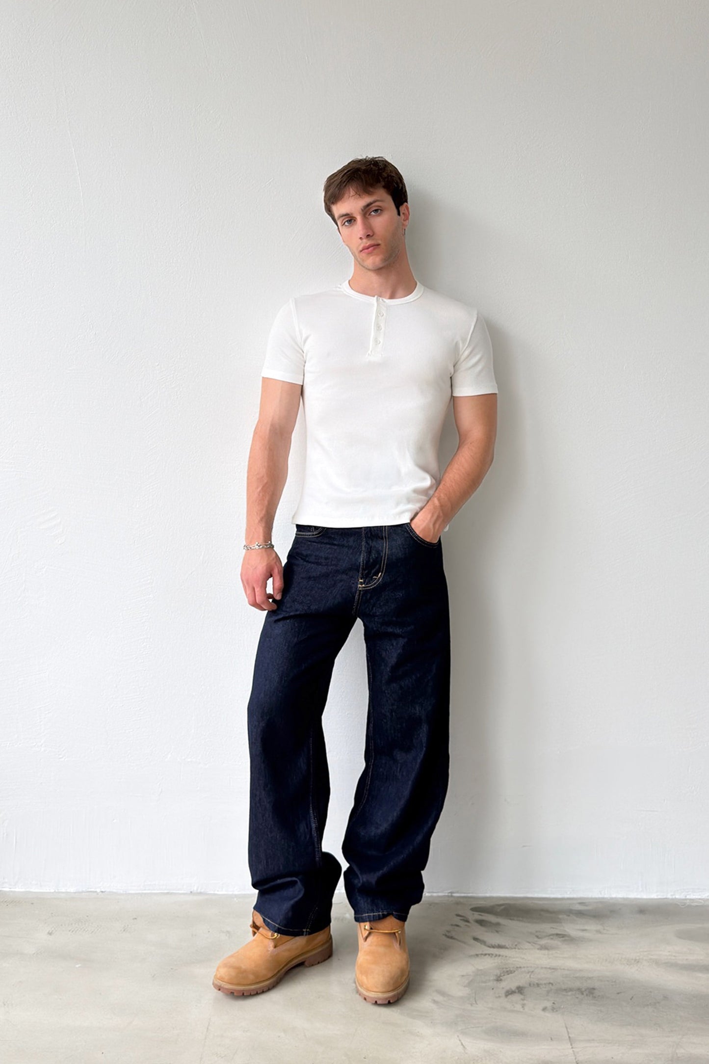 Buttoned Corduroy T-shirt